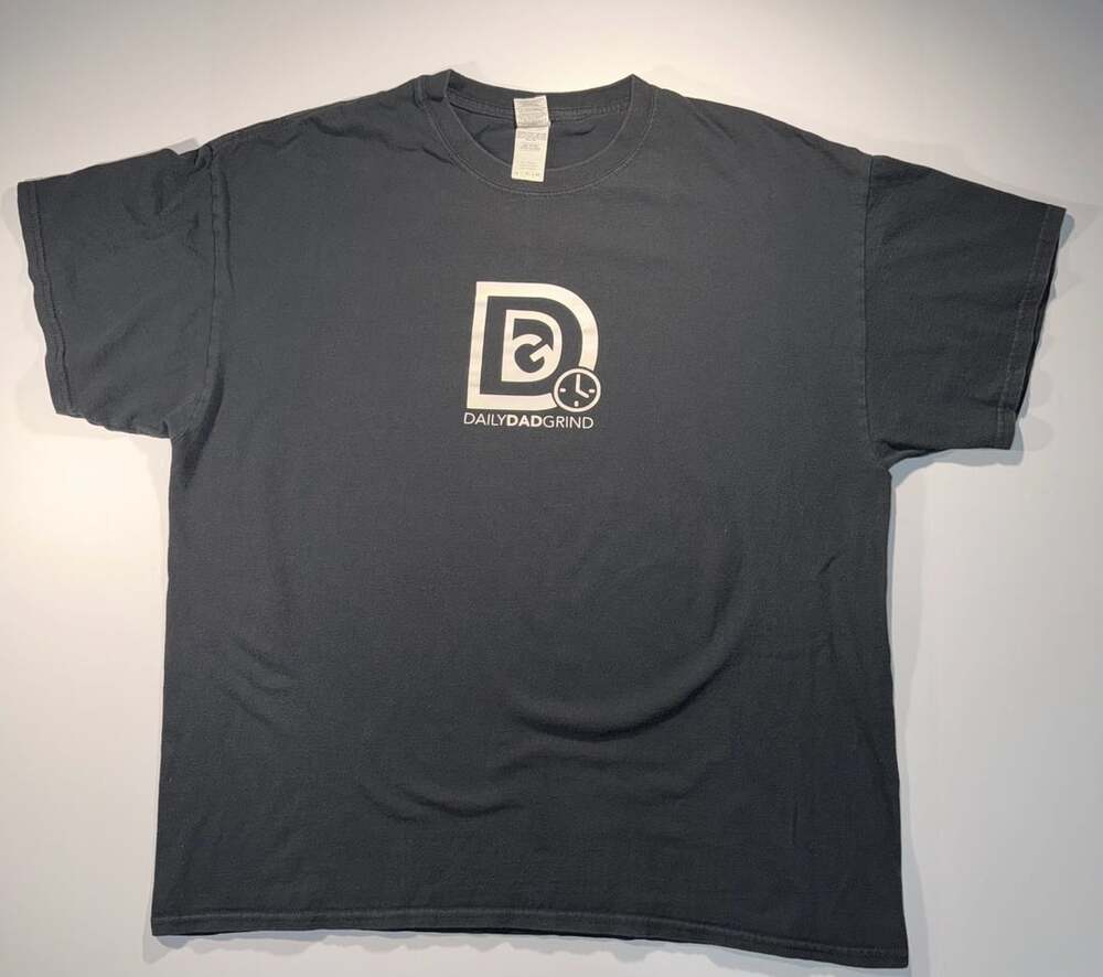 Daily Dad Grind Black Graphic T-Shirt Size XL